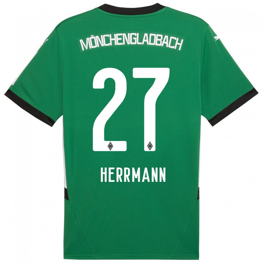 Kandiny Kinder Michelle Herrmann #27 Grün Weiß Auswärtstrikot Trikot 2024/25 T-Shirt