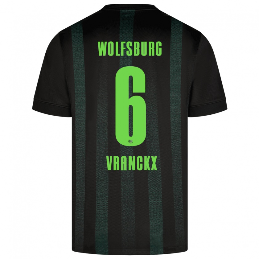 Kandiny Kinder Aster Vranckx #6 Dunkelgrün Auswärtstrikot Trikot 2024/25 T-Shirt