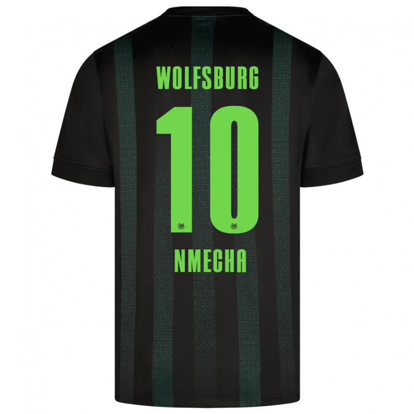 Kandiny Kinder Lukas Nmecha #10 Dunkelgrün Auswärtstrikot Trikot 2024/25 T-Shirt