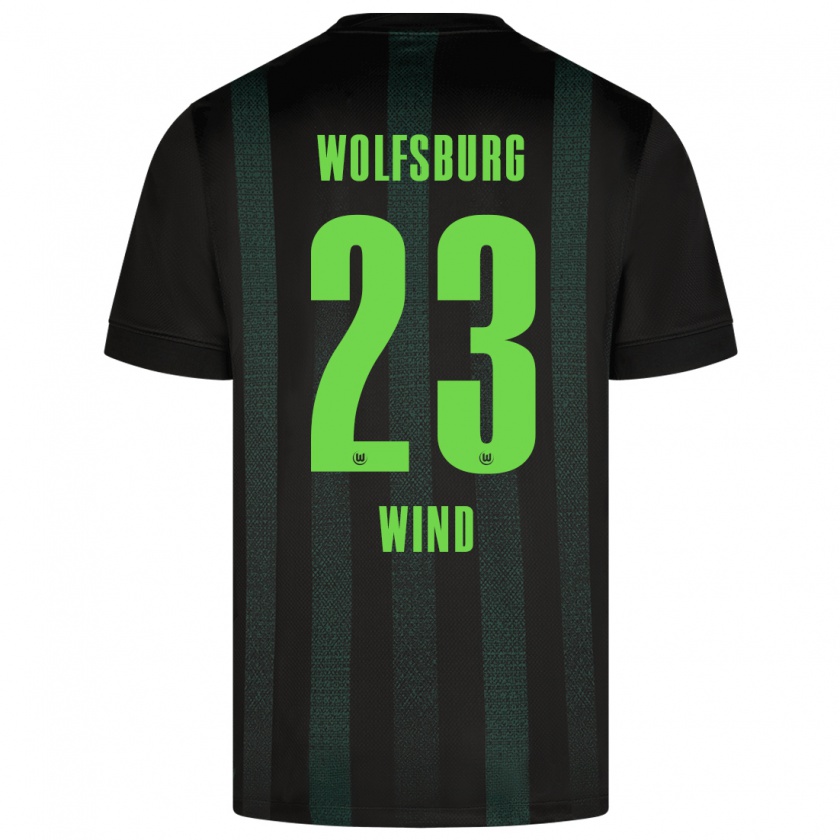 Kandiny Kinder Jonas Wind #23 Dunkelgrün Auswärtstrikot Trikot 2024/25 T-Shirt