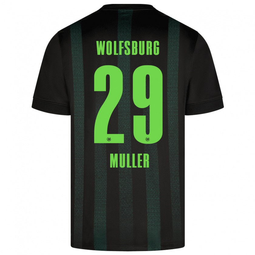 Kandiny Kinder Marius Müller #29 Dunkelgrün Auswärtstrikot Trikot 2024/25 T-Shirt