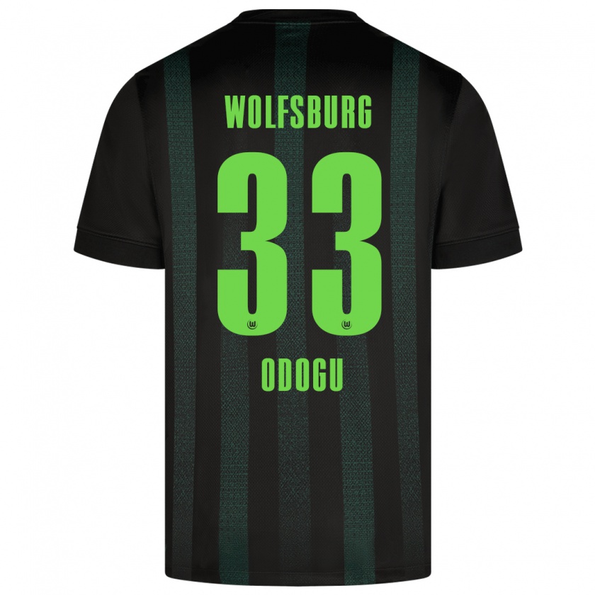 Kandiny Kinder David Odogu #33 Dunkelgrün Auswärtstrikot Trikot 2024/25 T-Shirt