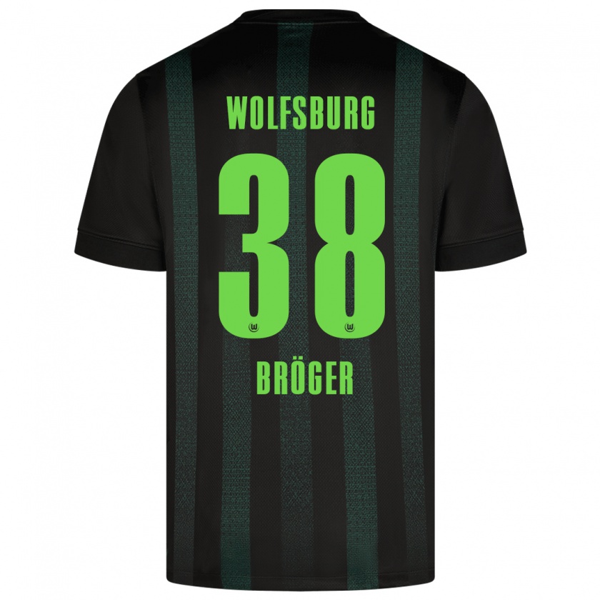 Kandiny Kinder Bennit Bröger #38 Dunkelgrün Auswärtstrikot Trikot 2024/25 T-Shirt