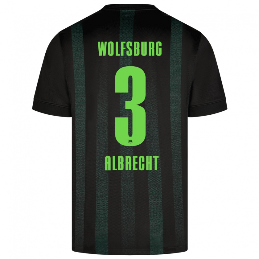 Kandiny Kinder Ben Albrecht #3 Dunkelgrün Auswärtstrikot Trikot 2024/25 T-Shirt