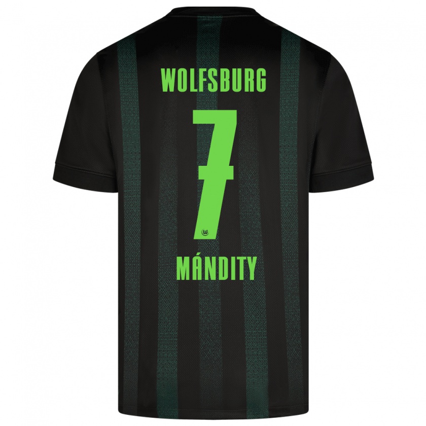 Kandiny Kinder Márkó Mándity #7 Dunkelgrün Auswärtstrikot Trikot 2024/25 T-Shirt