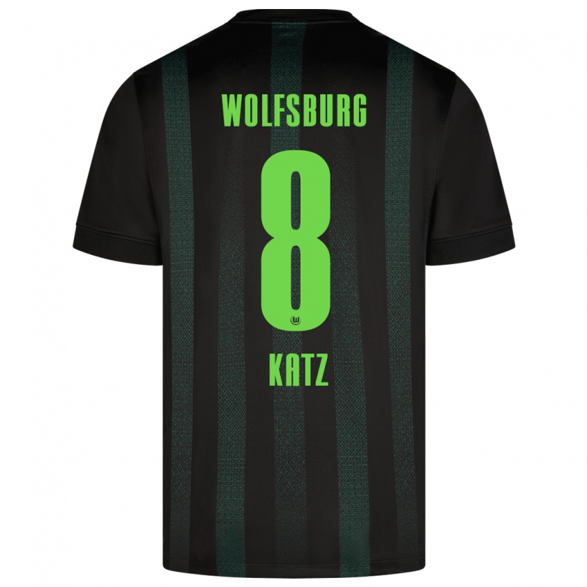 Kandiny Kinder Bruno Katz #8 Dunkelgrün Auswärtstrikot Trikot 2024/25 T-Shirt