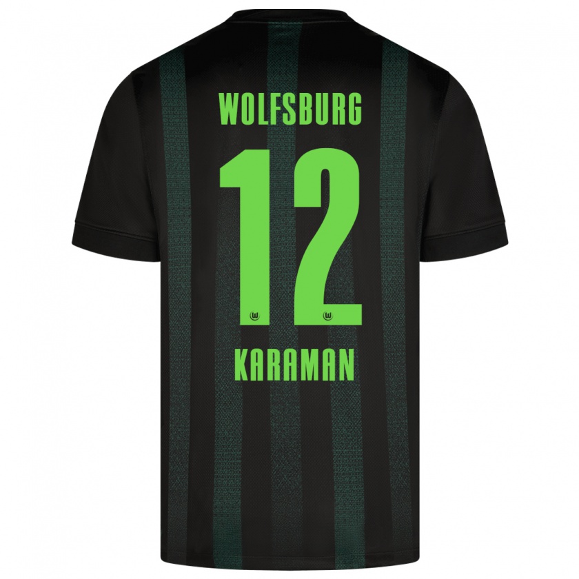 Kandiny Kinder Tarik Karaman #12 Dunkelgrün Auswärtstrikot Trikot 2024/25 T-Shirt