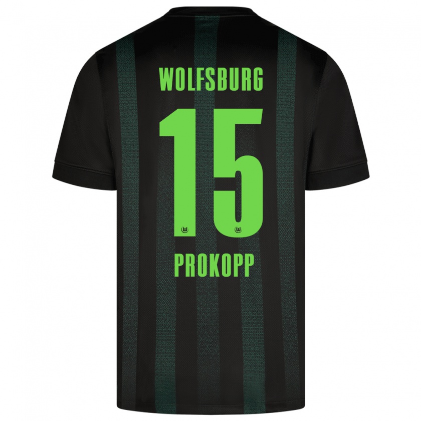 Kandiny Kinder Oskar Prokopp #15 Dunkelgrün Auswärtstrikot Trikot 2024/25 T-Shirt