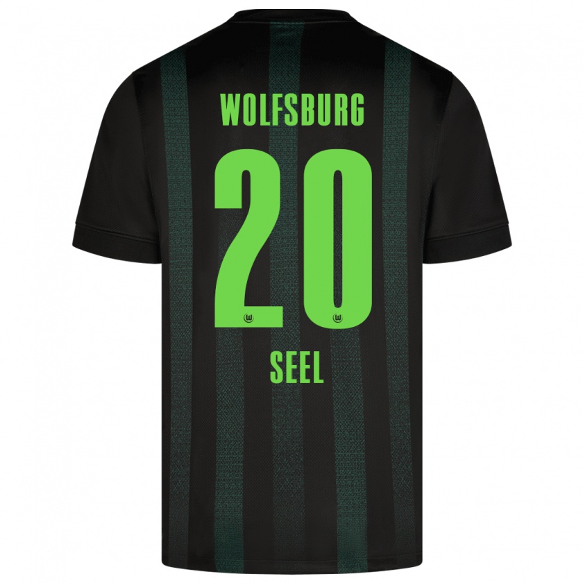 Kandiny Kinder William Seel #20 Dunkelgrün Auswärtstrikot Trikot 2024/25 T-Shirt