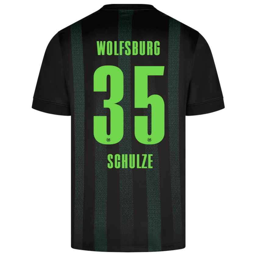 Kandiny Kinder Philipp Schulze #35 Dunkelgrün Auswärtstrikot Trikot 2024/25 T-Shirt