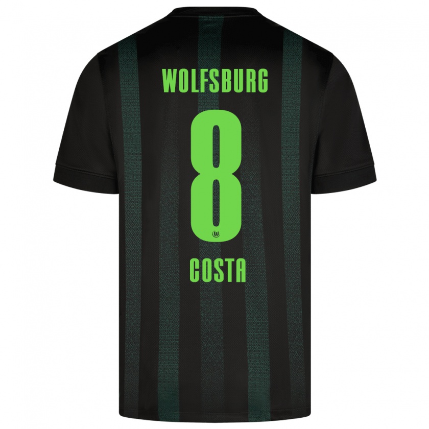 Kandiny Kinder Jesse Costa #8 Dunkelgrün Auswärtstrikot Trikot 2024/25 T-Shirt