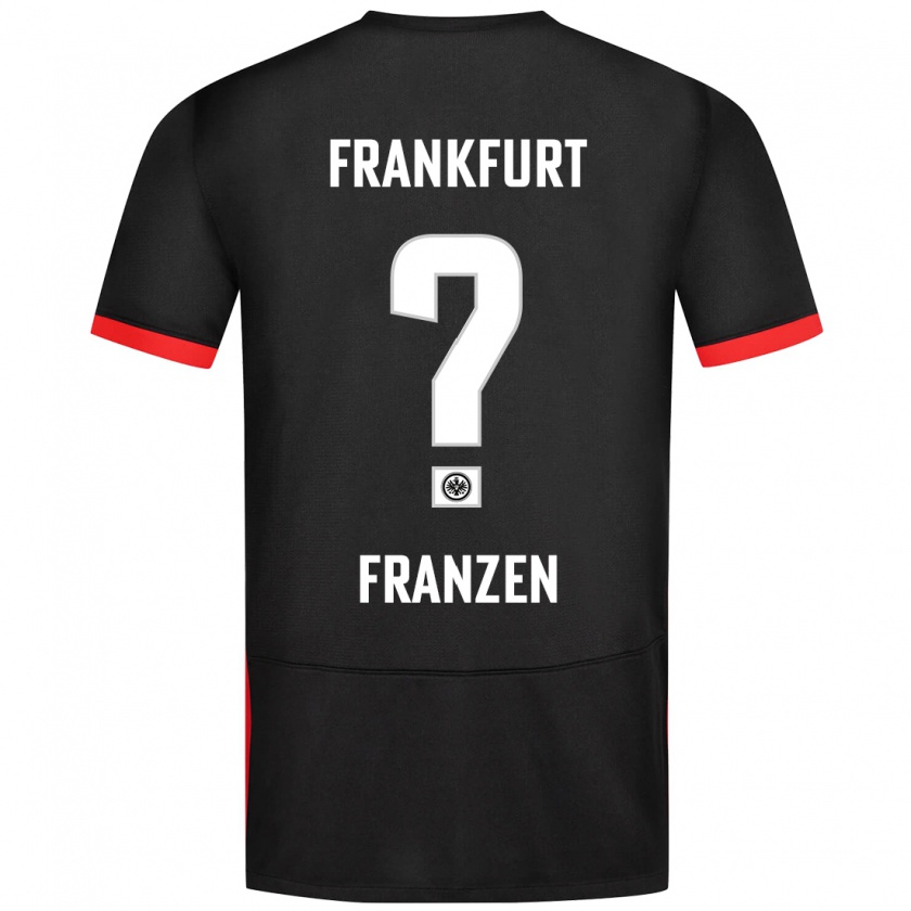 Kandiny Kinder Marlon Franzen #0 Schwarz Auswärtstrikot Trikot 2024/25 T-Shirt