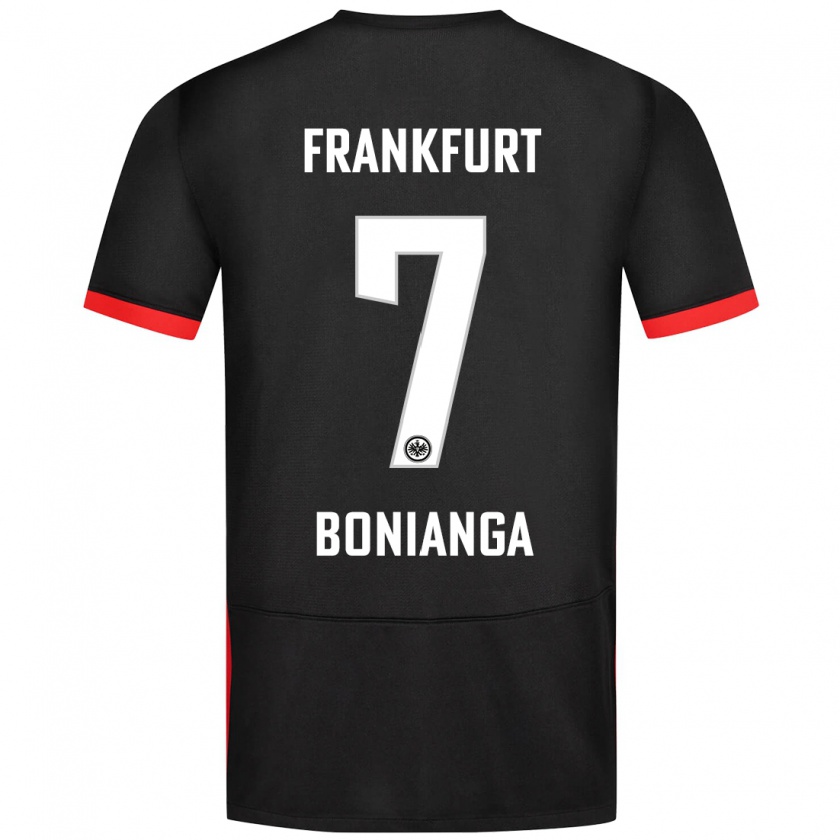 Kandiny Kinder Phinees Bonianga #7 Schwarz Auswärtstrikot Trikot 2024/25 T-Shirt