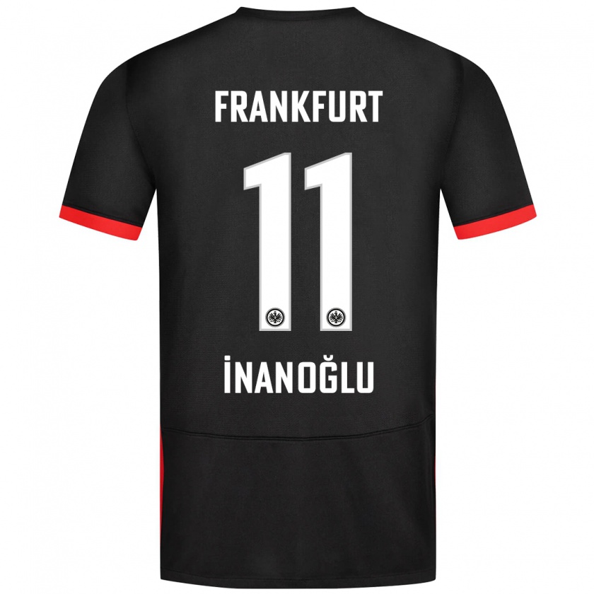 Kandiny Kinder Kaan İnanoğlu #11 Schwarz Auswärtstrikot Trikot 2024/25 T-Shirt