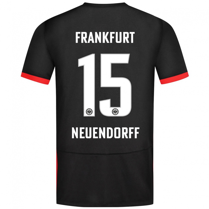 Kandiny Kinder Nilo Neuendorff #15 Schwarz Auswärtstrikot Trikot 2024/25 T-Shirt