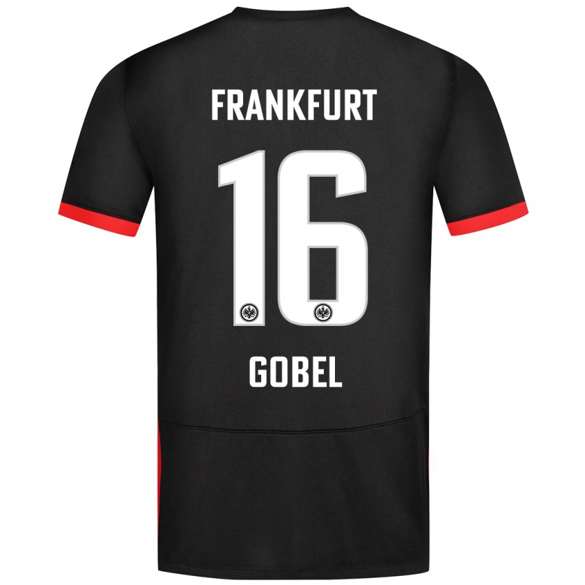 Kandiny Kinder Marlon Göbel #16 Schwarz Auswärtstrikot Trikot 2024/25 T-Shirt