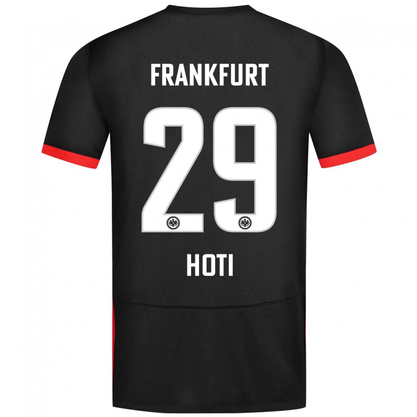 Kandiny Kinder Leart Hoti #29 Schwarz Auswärtstrikot Trikot 2024/25 T-Shirt