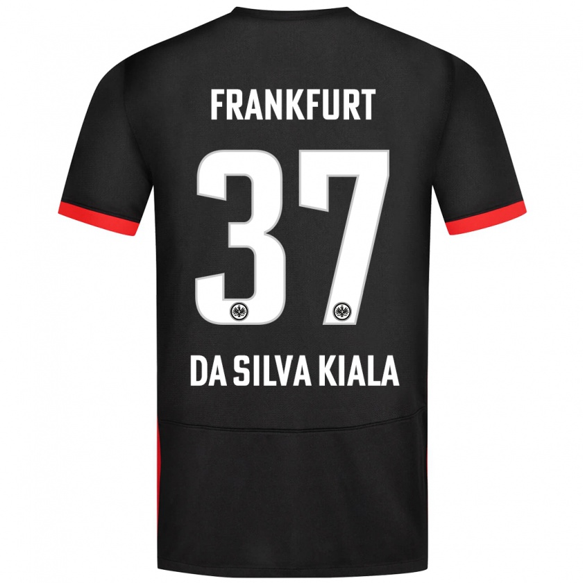 Kandiny Kinder Joel Da Silva Kiala #37 Schwarz Auswärtstrikot Trikot 2024/25 T-Shirt