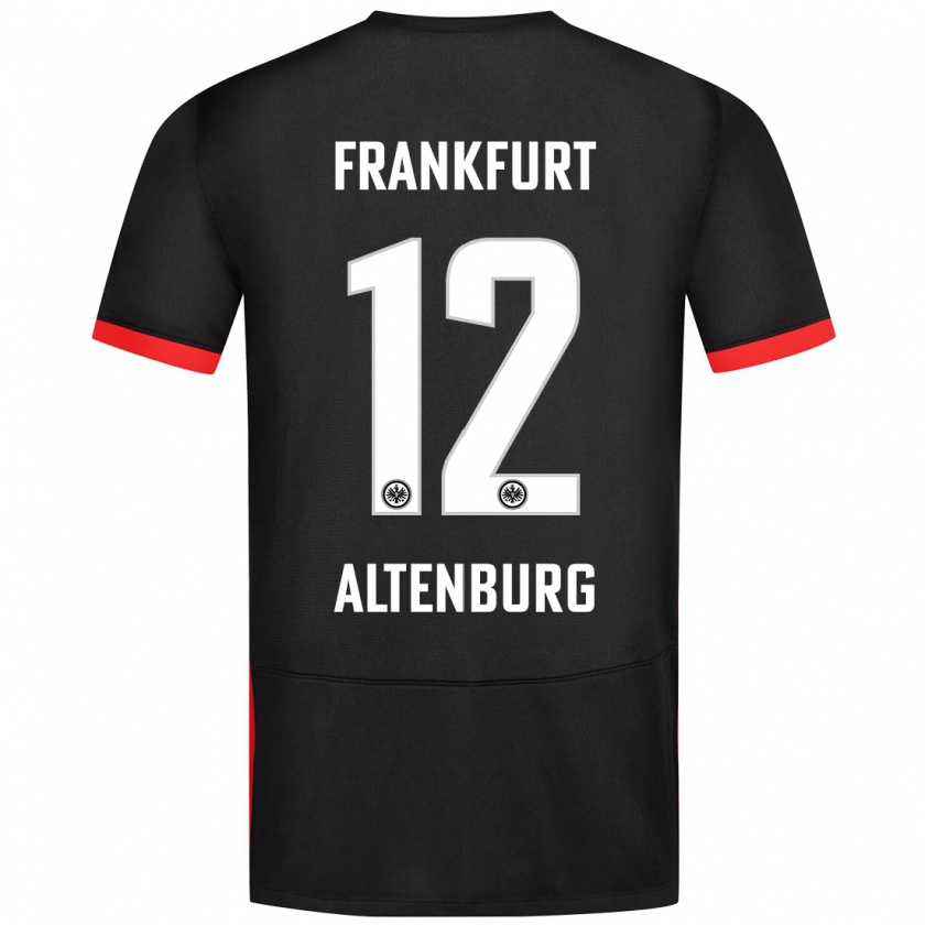 Kandiny Kinder Lina Altenburg #12 Schwarz Auswärtstrikot Trikot 2024/25 T-Shirt