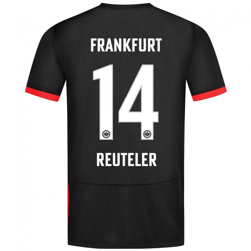 Kandiny Kinder Géraldine Reuteler #14 Schwarz Auswärtstrikot Trikot 2024/25 T-Shirt