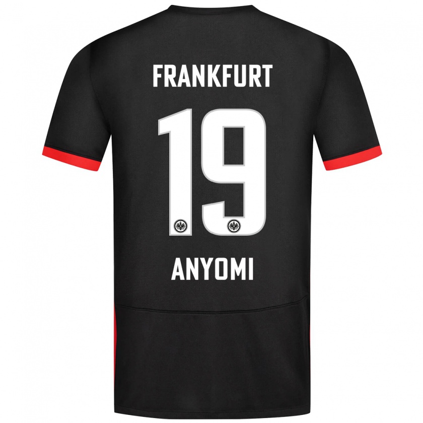 Kandiny Kinder Nicole Anyomi #19 Schwarz Auswärtstrikot Trikot 2024/25 T-Shirt