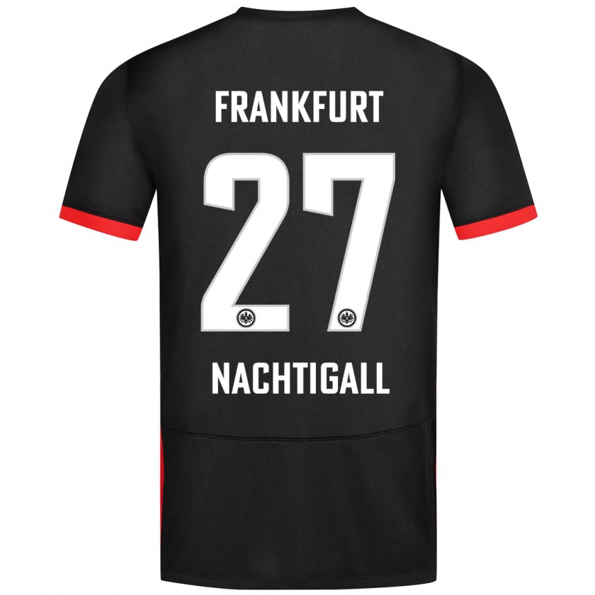 Kandiny Kinder Sophie Nachtigall #27 Schwarz Auswärtstrikot Trikot 2024/25 T-Shirt