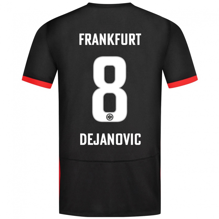 Kandiny Kinder Daniel Dejanovic #8 Schwarz Auswärtstrikot Trikot 2024/25 T-Shirt