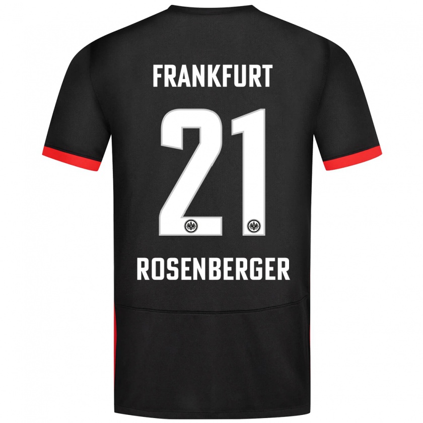 Kandiny Kinder Robin Rosenberger #21 Schwarz Auswärtstrikot Trikot 2024/25 T-Shirt