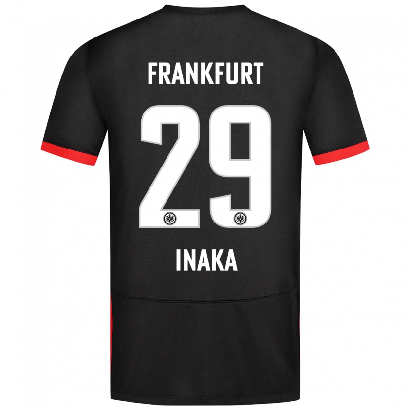 Kandiny Kinder Arthur Inaka #29 Schwarz Auswärtstrikot Trikot 2024/25 T-Shirt