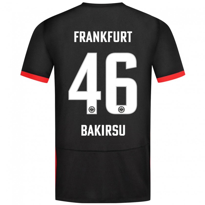 Kandiny Kinder Hüseyin Bakirsu #46 Schwarz Auswärtstrikot Trikot 2024/25 T-Shirt