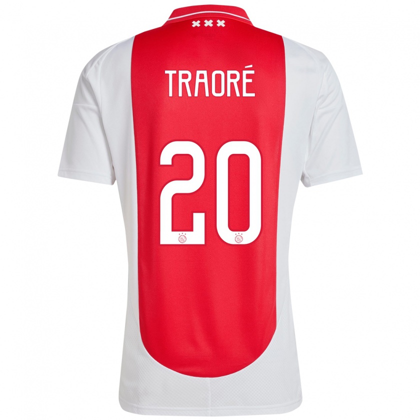 Kandiny Herren Bertrand Traoré #20 Rot Weiß Heimtrikot Trikot 2024/25 T-Shirt