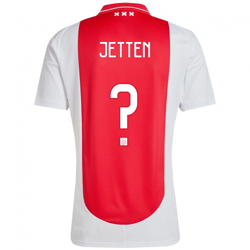 Kandiny Herren Lucas Jetten #0 Rot Weiß Heimtrikot Trikot 2024/25 T-Shirt