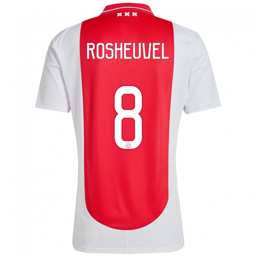 Kandiny Herren Darren Rosheuvel #8 Rot Weiß Heimtrikot Trikot 2024/25 T-Shirt