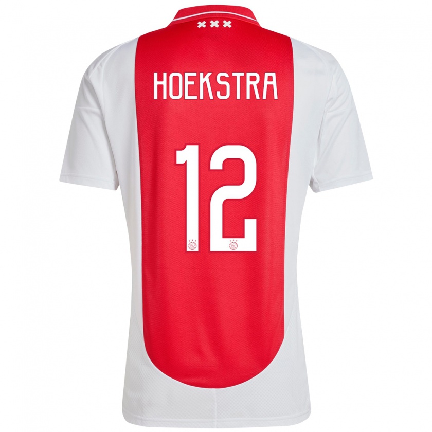 Kandiny Herren Isabelle Hoekstra #12 Rot Weiß Heimtrikot Trikot 2024/25 T-Shirt