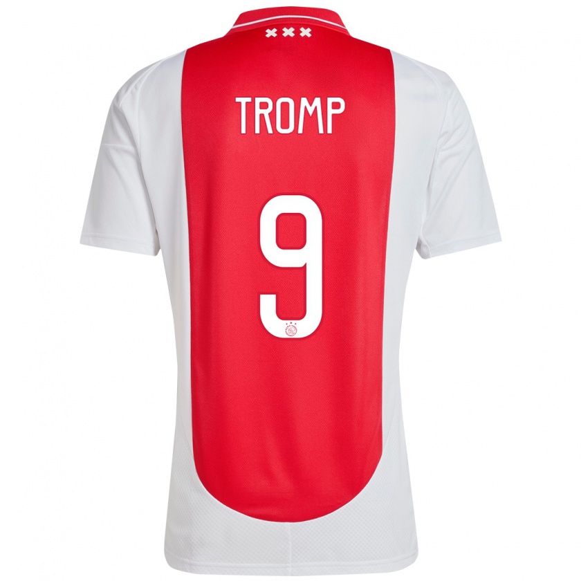 Kandiny Herren Nikita Tromp #9 Rot Weiß Heimtrikot Trikot 2024/25 T-Shirt