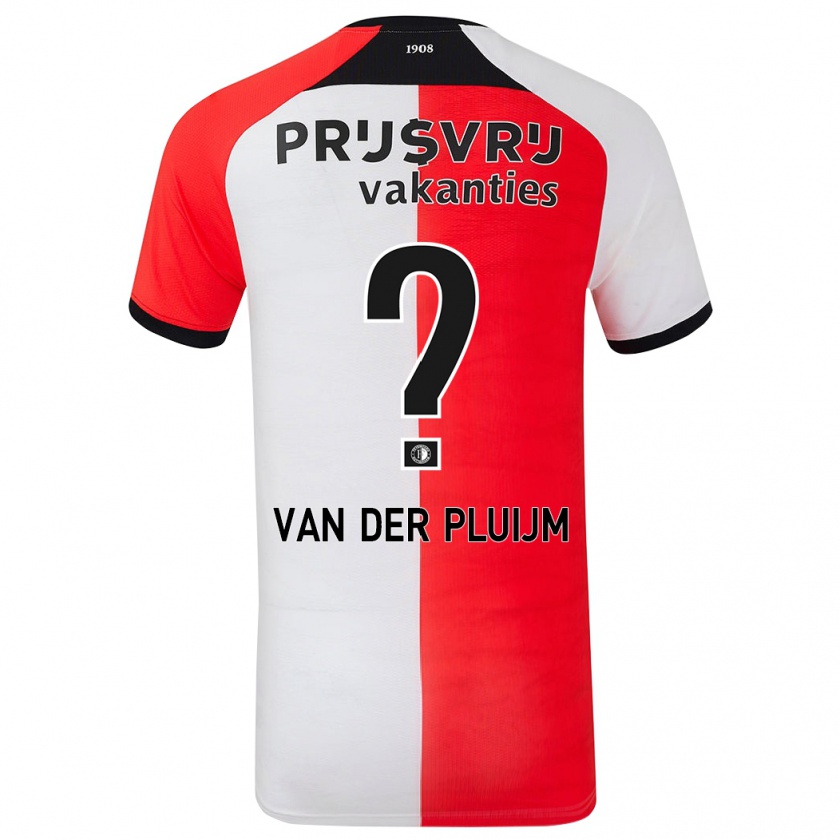 Kandiny Herren Marvin Van Der Pluijm #0 Rot Weiß Heimtrikot Trikot 2024/25 T-Shirt