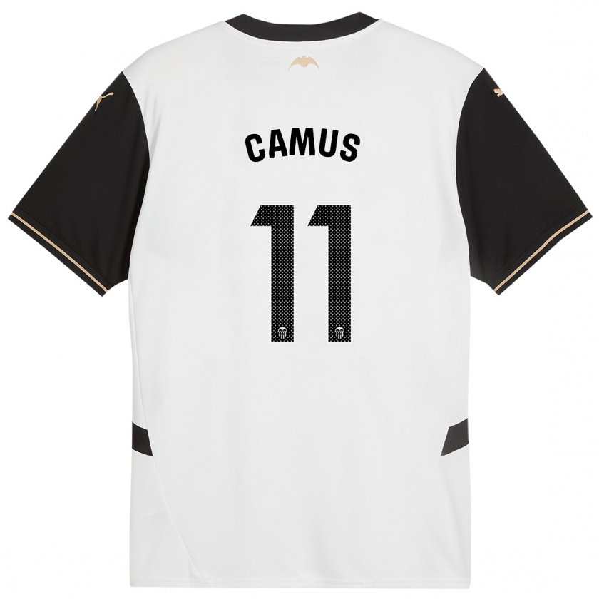 Kandiny Herren Marco Camus #11 Weiß Schwarz Heimtrikot Trikot 2024/25 T-Shirt