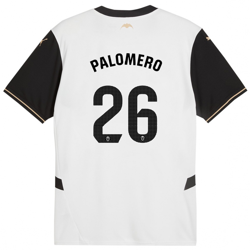 Kandiny Herren Marc Palomero #26 Weiß Schwarz Heimtrikot Trikot 2024/25 T-Shirt