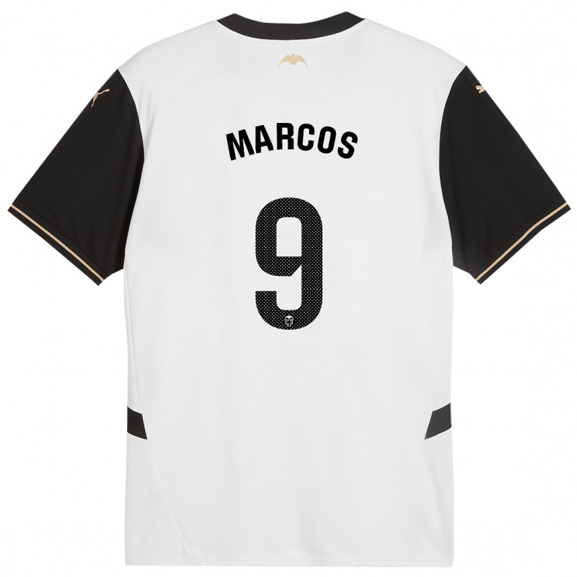 Kandiny Herren Ana Marcos #9 Weiß Schwarz Heimtrikot Trikot 2024/25 T-Shirt