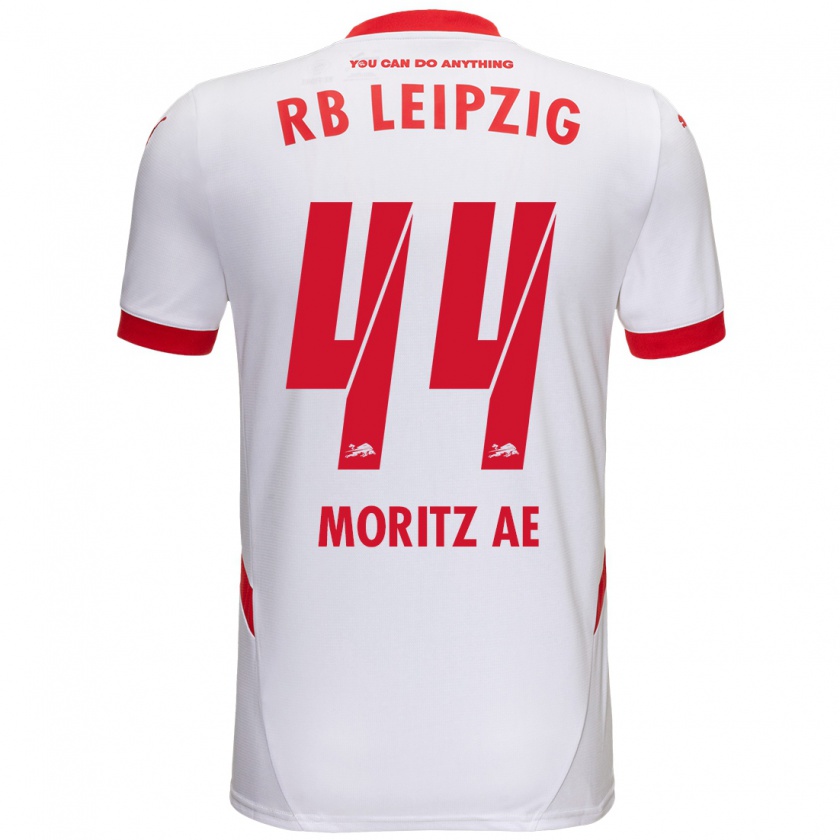 Kandiny Herren Moritz Aé #44 Weiß Rot Heimtrikot Trikot 2024/25 T-Shirt