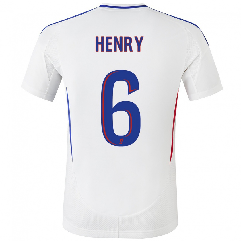 Kandiny Herren Amandine Henry #6 Weiß Blau Heimtrikot Trikot 2024/25 T-Shirt