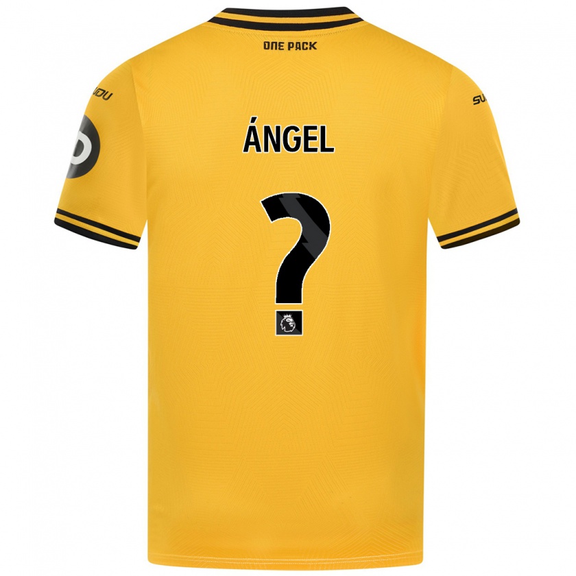 Kandiny Herren Dani Ángel #0 Gelb Heimtrikot Trikot 2024/25 T-Shirt