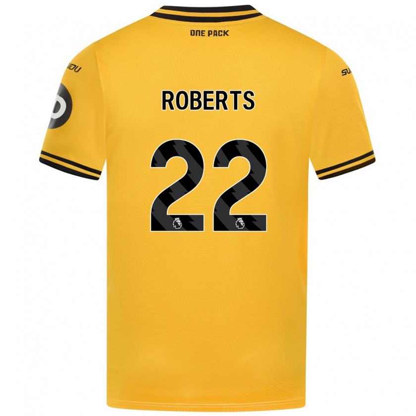 Kandiny Herren Beth Roberts #22 Gelb Heimtrikot Trikot 2024/25 T-Shirt