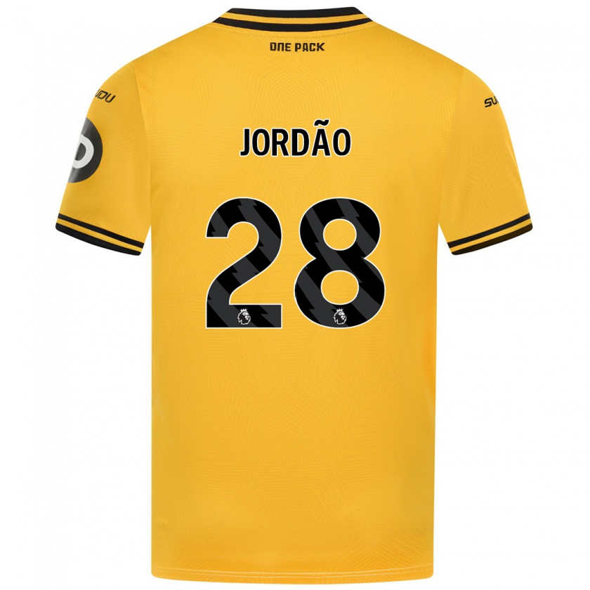 Kandiny Herren Bruno Jordão #28 Gelb Heimtrikot Trikot 2024/25 T-Shirt