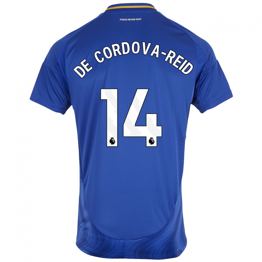 Kandiny Herren Bobby De Cordova-Reid #14 Blau Weiß Heimtrikot Trikot 2024/25 T-Shirt