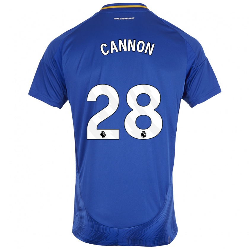 Kandiny Herren Tom Cannon #28 Blau Weiß Heimtrikot Trikot 2024/25 T-Shirt