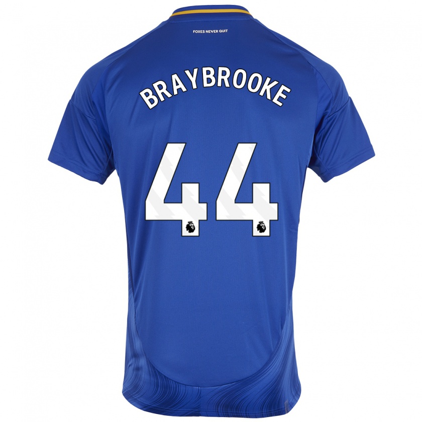 Kandiny Herren Sammy Braybrooke #44 Blau Weiß Heimtrikot Trikot 2024/25 T-Shirt