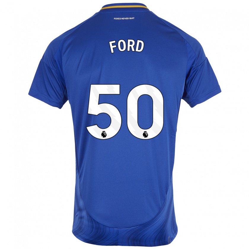 Kandiny Herren Harvey Godsmark-Ford #50 Blau Weiß Heimtrikot Trikot 2024/25 T-Shirt