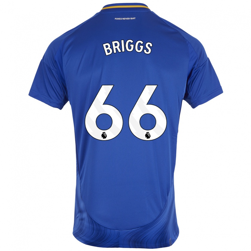 Kandiny Herren Logan Briggs #66 Blau Weiß Heimtrikot Trikot 2024/25 T-Shirt