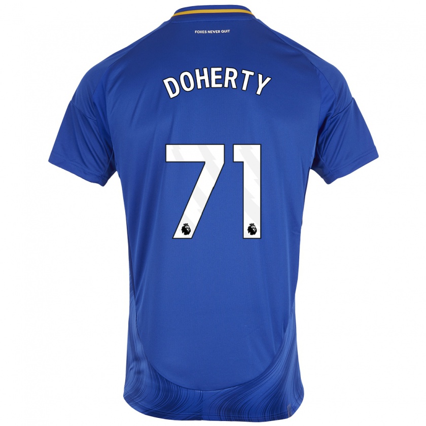 Kandiny Herren Arlo Doherty #71 Blau Weiß Heimtrikot Trikot 2024/25 T-Shirt